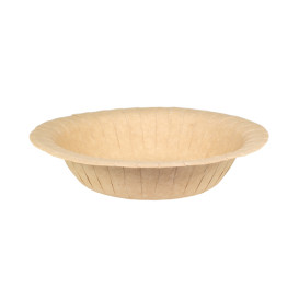 Głęboki Talerz Papierowe Tłuszczoodporny Kraft Ø19cm 245g/m² (50 Sztuk)