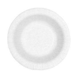 Głęboki Talerz Papierowe Tłuszczoodporny Biały Ø19cm 250g/m² (500 Sztuk)