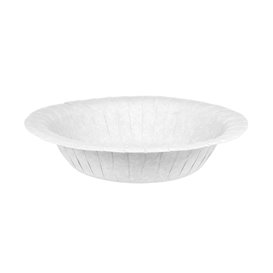 Głęboki Talerz Papierowe Tłuszczoodporny Biały Ø19cm 250g/m² (50 Sztuk)
