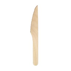 Nóż Drewno Jednorazowe 16,5cm (25 Sztuk)