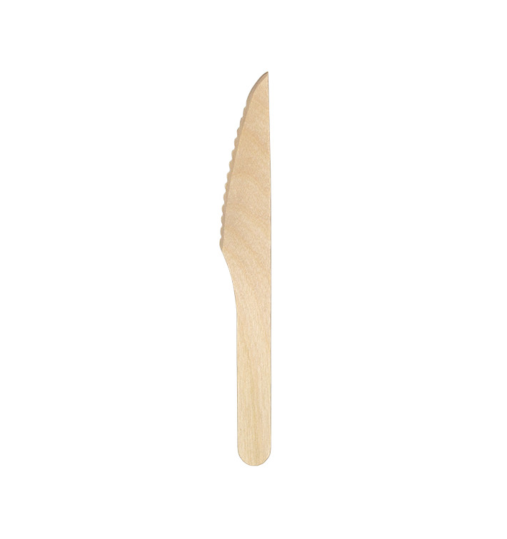 Nóż Drewno Jednorazowe 16,5cm (25 Sztuk) Nóż Drewno Jednorazowe 16,5cm (25 Sztuk)
