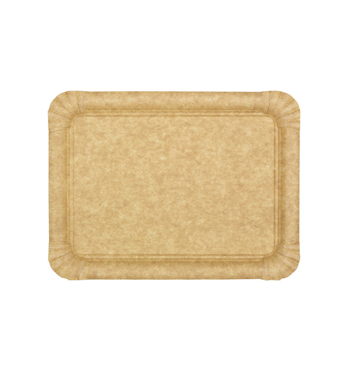 Tacki Papierowe Kraft "Flower" 18x24cm 345g/m² (750 Sztuk) Tacki Papierowe Kraft "Flower" 18x24cm 345g/m² (750 Sztuk)