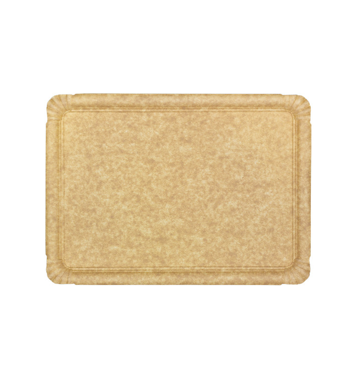 Tacki Papierowe Kraft "Flower" 25x34cm 390g/m² (50 Sztuk) Tacki Papierowe Kraft "Flower" 25x34cm 390g/m² (50 Sztuk)