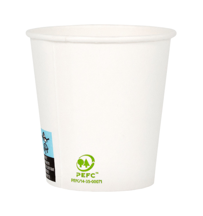 Kubki Papierowe 4 Oz/120ml Białe Ø6,2cm (2000 Sztuk) Kubki Papierowe 4 Oz/120ml Białe Ø6,2cm (2000 Sztuk)