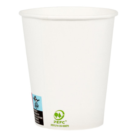 Kubki Papierowe 6Oz/180ml Białe Ø7,0cm (100 Sztuk)