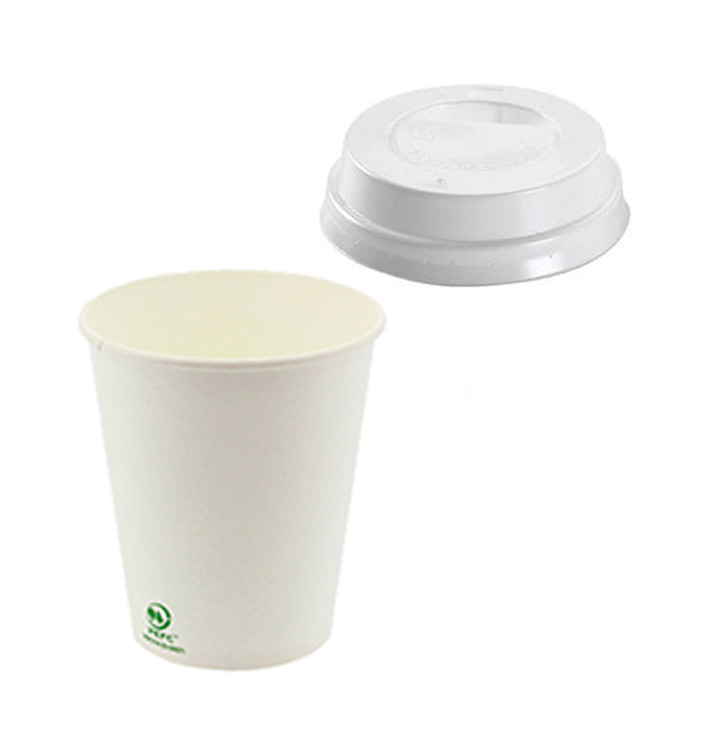 Kubki Papierowe 6Oz/180ml + Wieczko z Otworem Ø7,0cm (1.000 Sztuk) Kubki Papierowe 6Oz/180ml + Wieczko z Otworem Ø7,0cm (1.000 Sztuk)