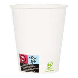 Kubki Papierowe 9 Oz/280ml Białe Ø8,0cm (1000 Sztuk)