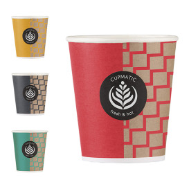 Kubki Kartonowe Cupmatic 9Oz/280ml Ø8,0cm (50 Sztuk)