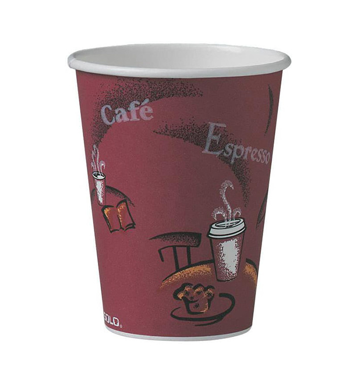 Kubki Papierowe 12 Oz/360ml "Bistro" Ø8,9cm (1000 Sztuk) Kubki Papierowe 12 Oz/360ml "Bistro" Ø8,9cm (1000 Sztuk)