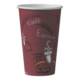 Kubki Papierowe 16 Oz/500ml "Bistro" Ø8,9cm (50 Sztuk)