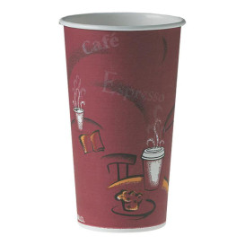Kubki Papierowe 20 Oz/600ml "Bistro" Ø8,9cm (40 Sztuk)