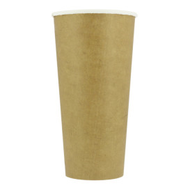 Kubki Papierowe ECO 22 Oz/660ml Kraft Ø9cm (50 Sztuk)
