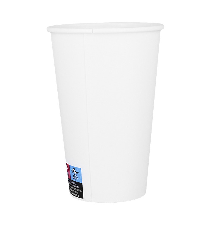 Kubki Papierowe ECO 16 Oz/480ml Białe Ø9cm (50 Sztuk) Kubki Papierowe ECO 16 Oz/480ml Białe Ø9cm (50 Sztuk)