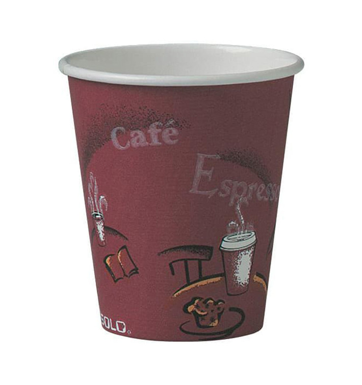 Kubki Papierowe 6Oz/180ml "Bistro" Ø7,4cm (50 Sztuk) Kubki Papierowe 6Oz/180ml "Bistro" Ø7,4cm (50 Sztuk)