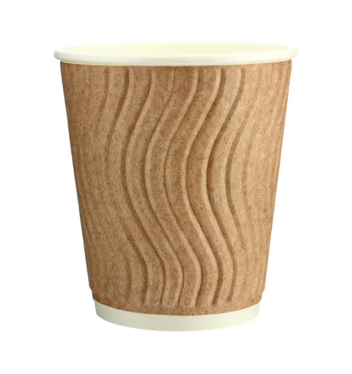 Kubki Papierowe Kędzierzawe 9 Oz/270ml Kraft Ø8,0cm (30 Sztuk) Kubki Papierowe Kędzierzawe 9 Oz/270ml Kraft Ø8,0cm (30 Sztuk)
