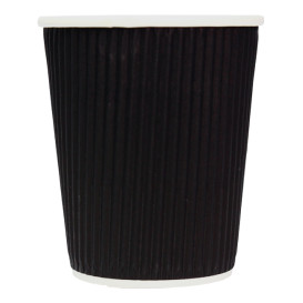 Kubki Papierowe 8 Oz/250ml "Kędzierzawe" Czarni Ø8cm (500 Sztuk)