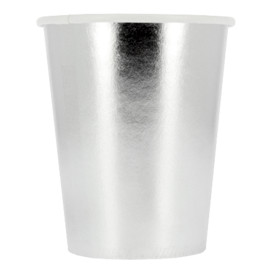 Kubki Papierowe 9 Oz/240ml Srebro "Party" (300 Sztuk)