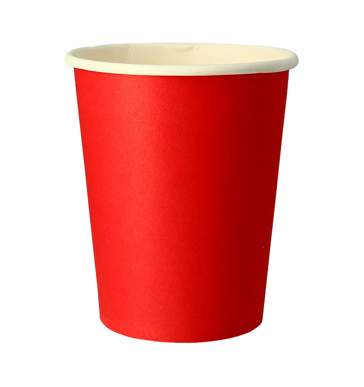 Kubki Papierowe 9 Oz/240ml Czerwerne "Party" (300 Sztuk) Kubki Papierowe 9 Oz/240ml Czerwerne "Party" (300 Sztuk)