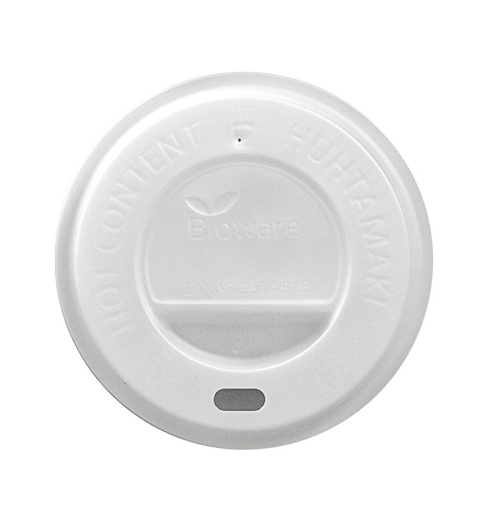 Pokrywka do CPLA na Kubki Papierowe 8, 9, 12 Oz Ø8,0cm (100 Sztuk) Pokrywka do CPLA na Kubki Papierowe 8, 9, 12 Oz Ø8,0cm (100 Sztuk)
