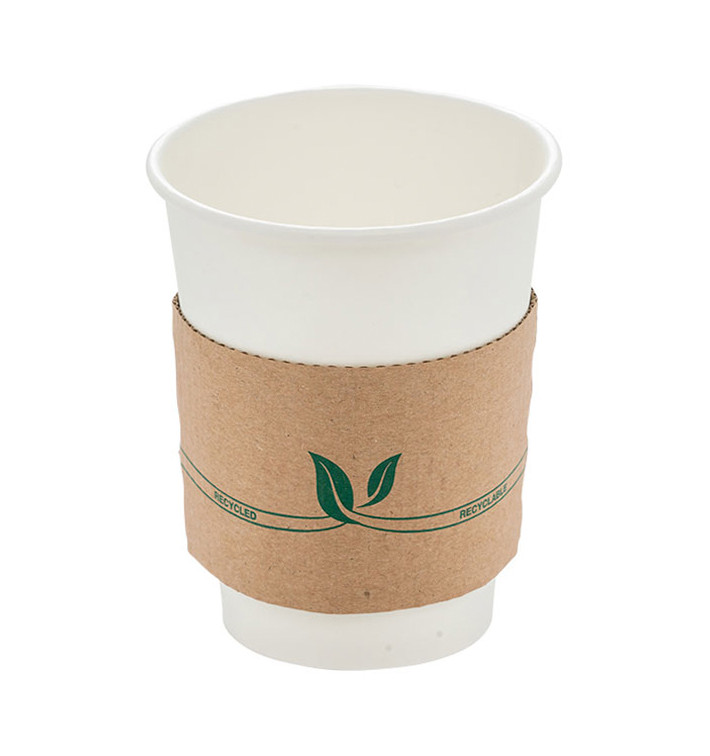 Ochraniacz na Kubek Papierowe z Falistego 12 i 16 Oz (100 Sztuk) Ochraniacz na Kubek Papierowe z Falistego 12 i 16 Oz (100 Sztuk)