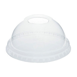Dekiel Wypukłi z Otworem PET na Kubki Przezroczyste Ø78mm (1250 Sztuk)