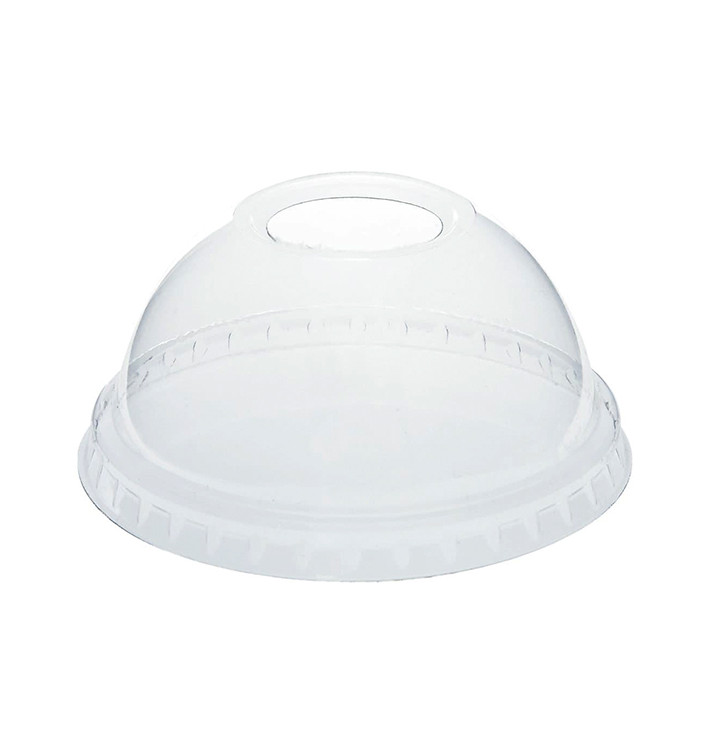 Dekiel do Kubka z Otworem PLA Przezroczyste Ø9,5cm (2000 Sztuk) Dekiel do Kubka z Otworem PLA Przezroczyste Ø9,5cm (2000 Sztuk)