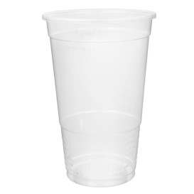 Kubki Plastikowe PP Przezroczyste 400ml Ø9,4cm (50 Sztuk)