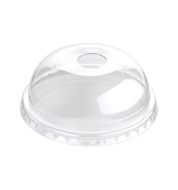 Dekiel do Kubka z Otworem PET Szkło Ø9,4cm (100 Sztuk) Dekiel do Kubka z Otworem PET Szkło Ø9,4cm (100 Sztuk)