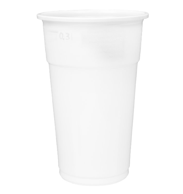 Kubki Plastikowe PP Przezroczyste 300ml Ø7,7cm (50 Sztuk)
