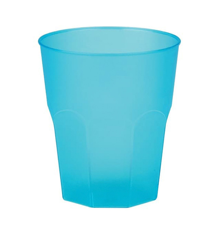 Kubki Plastikowe "Frost" Turkusowe PP 270ml (20 Sztuk)