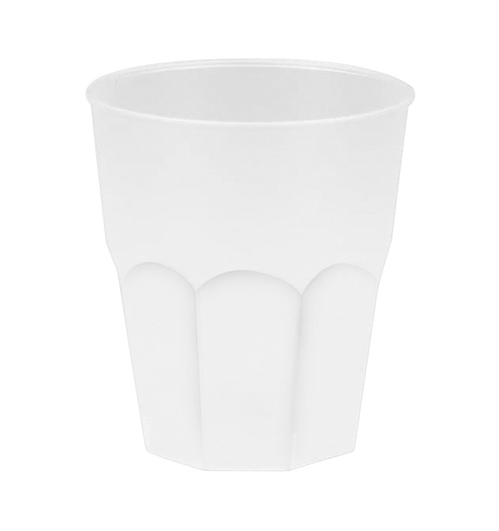 Kubki Plastikowe "Frost" Białe PP 270ml (420 Sztuk) Kubki Plastikowe "Frost" Białe PP 270ml (420 Sztuk)