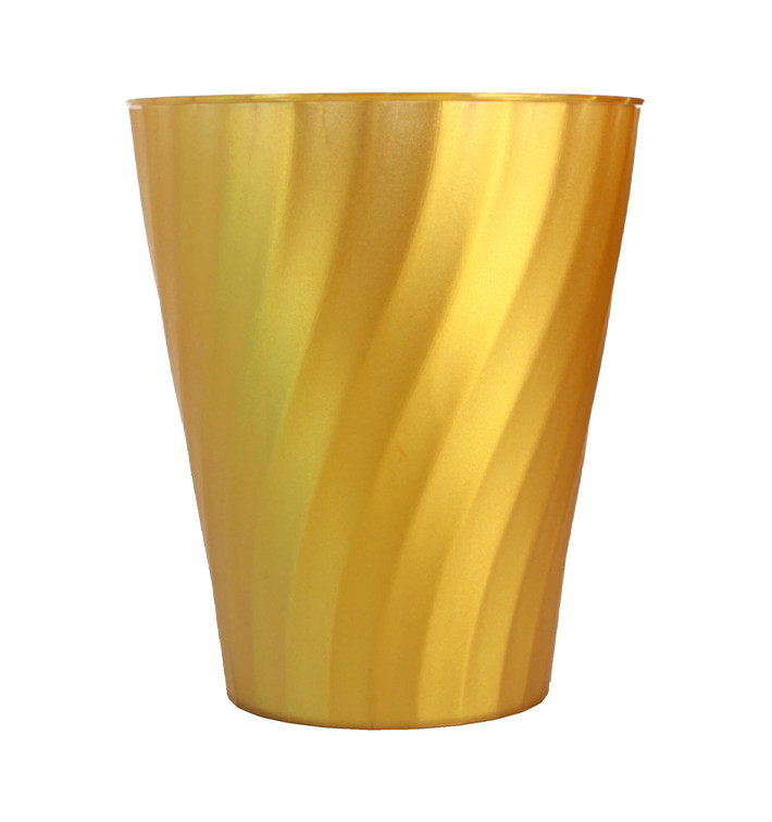 Kubki Plastikowe PP "X-Table" Złote 320ml (8 Sztuk) Kubki Plastikowe PP "X-Table" Złote 320ml (8 Sztuk)