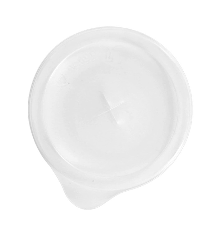 Wieczko Płaskie z Krzyżykiem i Zakładka PS Przezroczyste Ø8cm (1000 Sztuk) Wieczko Płaskie z Krzyżykiem i Zakładka PS Przezroczyste Ø8cm (1000 Sztuk)