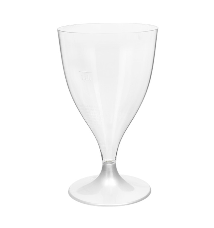 Kieliszki Plastikowe Wino na Podstawie Białe 200ml 2P (400 Sztuk) Kieliszki Plastikowe Wino na Podstawie Białe 200ml 2P (400 Sztuk)