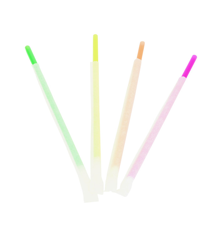 Słomki Prosto Fluorescencyjne w Papierku Ø6mm 20cm (10000 Sztuk) Słomki Prosto Fluorescencyjne w Papierku Ø6mm 20cm (10000 Sztuk)