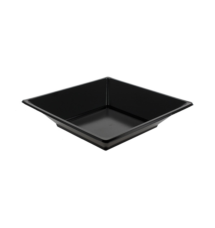 Talerz Plastikowe Głębokie z i Kwadratowi Czarni 170mm (25 Sztuk) Talerz Plastikowe Głębokie z i Kwadratowi Czarni 170mm (25 Sztuk)