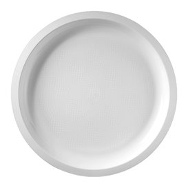 Talerz Plastikowe Białe Round PP Ø290mm (25 Sztuk)