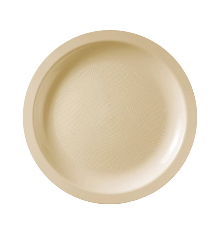 Talerz Plastikowe Płaski Kremowy Round PP Ø185mm (600 Sztuk) Talerz Plastikowe Płaski Kremowy Round PP Ø185mm (600 Sztuk)