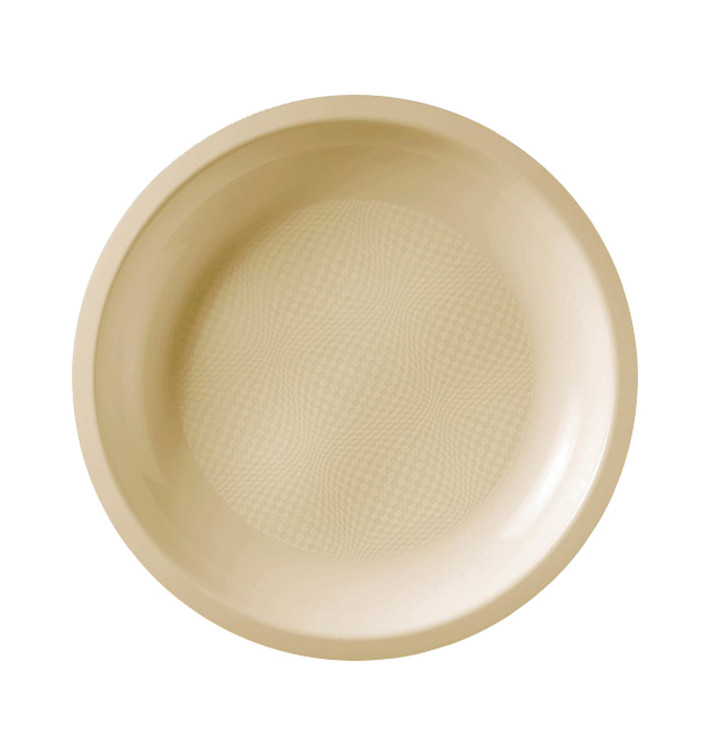 Talerz Plastikowe Płaski Kremowy Round PP Ø220mm (50 Sztuk) Talerz Plastikowe Płaski Kremowy Round PP Ø220mm (50 Sztuk)