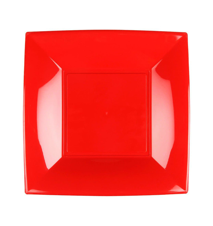 Talerz Plastikowe Płaski Czerwerne Nice PP 180mm (25 Sztuk) Talerz Plastikowe Płaski Czerwerne Nice PP 180mm (25 Sztuk)