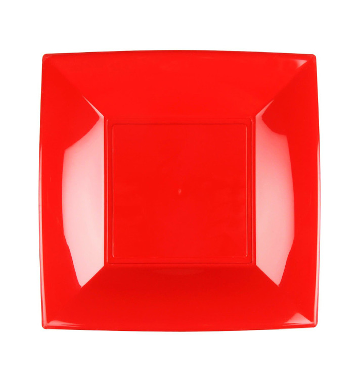 Talerz Plastikowe Płaski Czerwerne Nice PP 230mm (25 Sztuk) Talerz Plastikowe Płaski Czerwerne Nice PP 230mm (25 Sztuk)