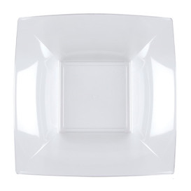 Talerz Plastikowe Głębokie Przezroczyste Nice PS 180mm (300 Sztuk)
