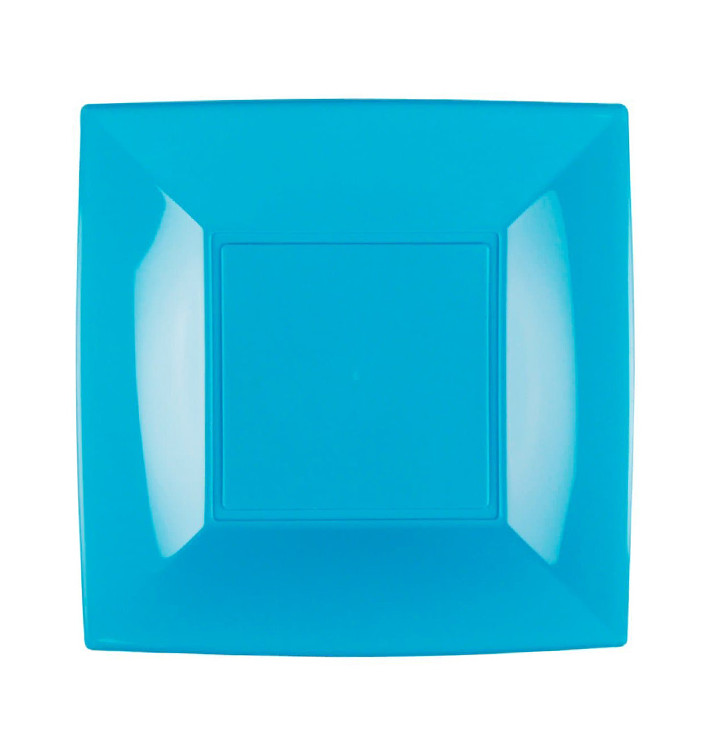 Talerz Plastikowe Płaski Turkusowe Nice PP 180mm (300 Sztuk) Talerz Plastikowe Płaski Turkusowe Nice PP 180mm (300 Sztuk)