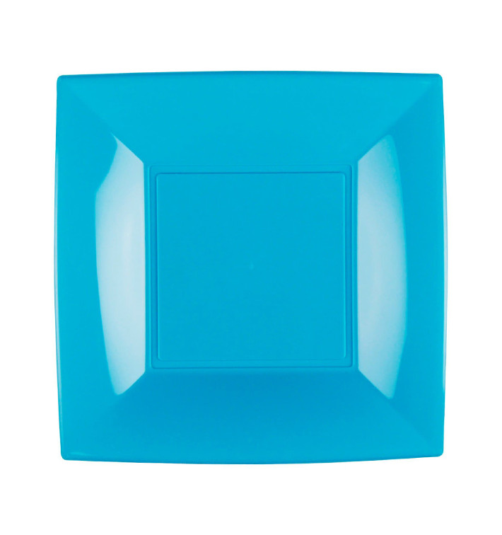 Talerz Plastikowe Płaski Turkusowe Nice PP 230mm (300 Sztuk) Talerz Plastikowe Płaski Turkusowe Nice PP 230mm (300 Sztuk)