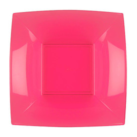 Talerz Plastikowe Głębokie Fuchsia Nice PP 180mm (25 Sztuk)