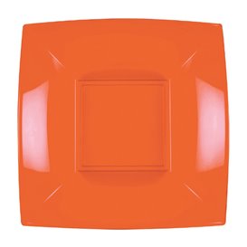Talerz Plastikowe Głębokie Orange Nice PP 180mm (25 Sztuk)