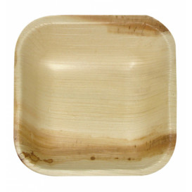 Mini Talerz Kwadratowi Liści Palmowych 10x10x2,5cm (25 Sztuk)