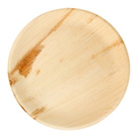 Talerz Okrągłe Liści Palmowych 23,0 cm (25 Sztuk)