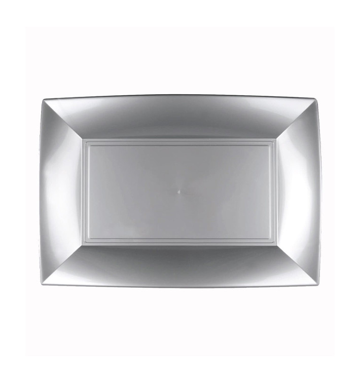 Tacki Plastikowe Szare Nice PP 280x190mm (240 Sztuk) Tacki Plastikowe Szare Nice PP 280x190mm (240 Sztuk)