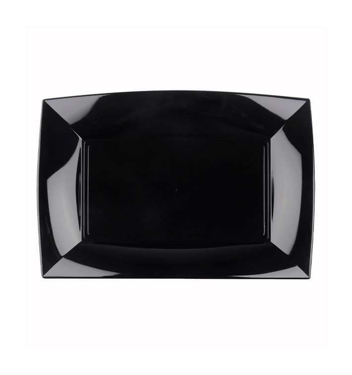 Tacki Plastikowe Czarni Nice PP 280x190mm (12 Sztuk) Tacki Plastikowe Czarni Nice PP 280x190mm (12 Sztuk)